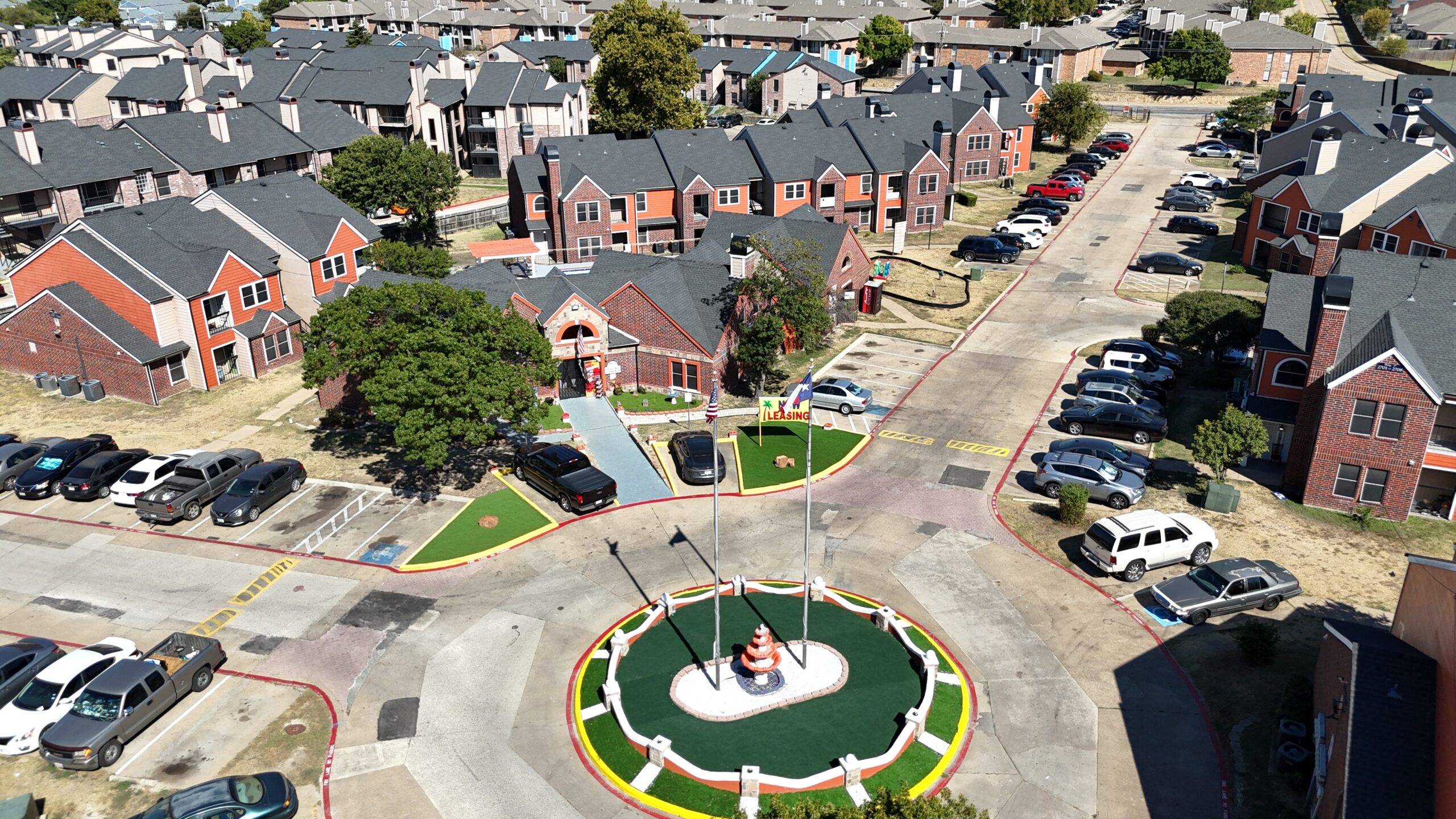 Aerial View of the Apartment Community